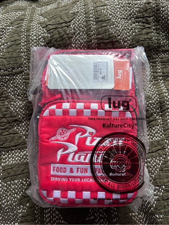 lug Handbags - lug Red and White 'Pizza Planet' Insulated Lunch Bag